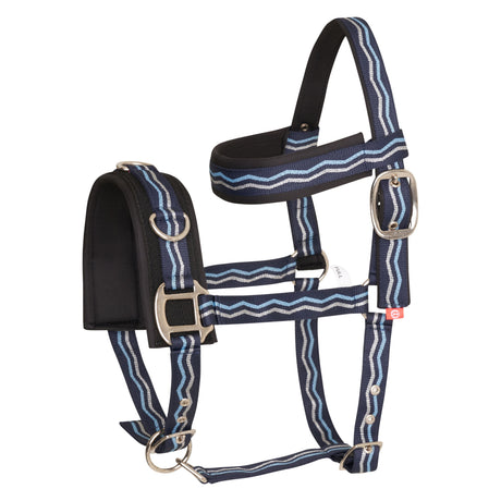 Imperial Riding Nylon Caveson #colour_blue-navy-silver