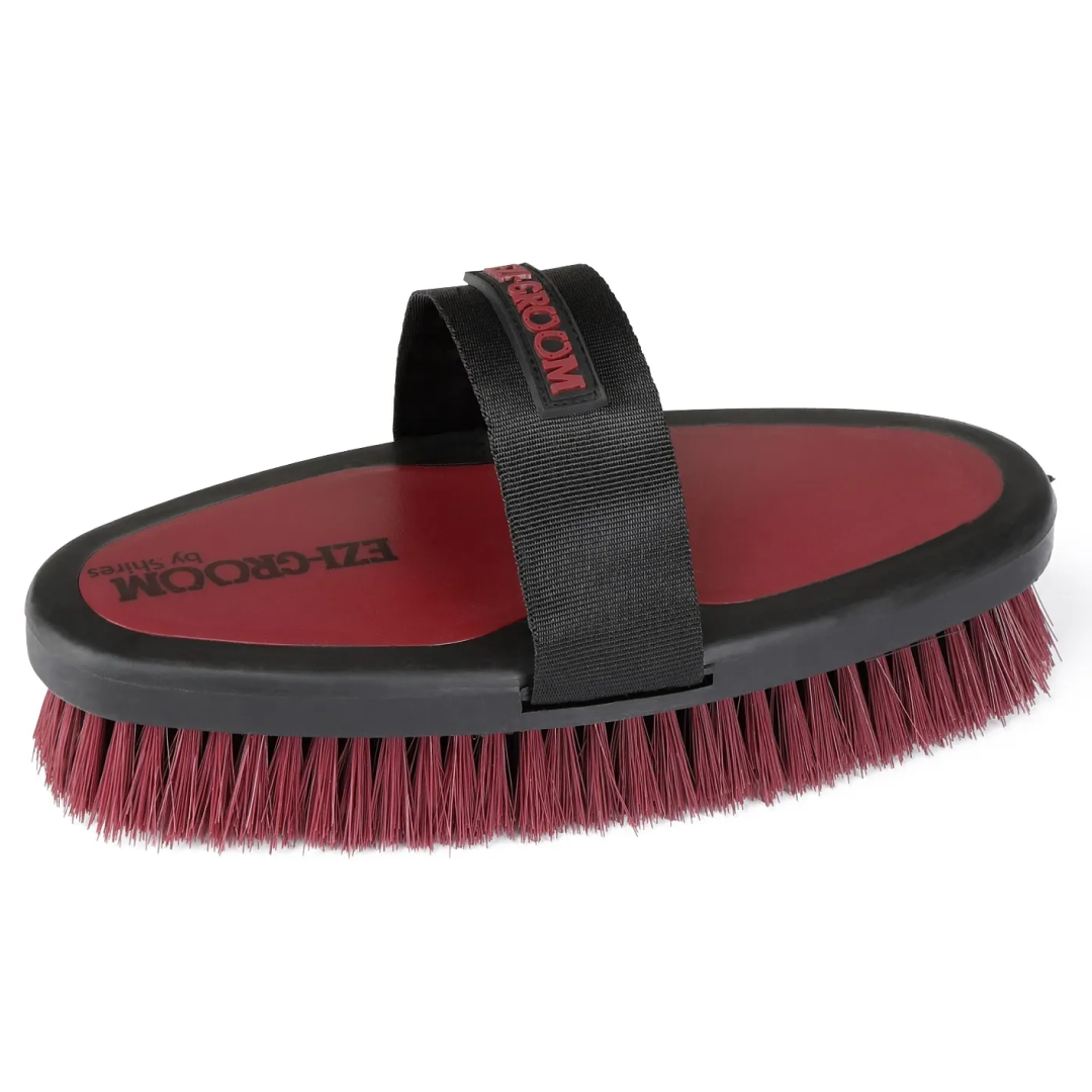 Shires Ezi-Groom Spazzola Per Corpo Piccola – Setole Morbide Per Cavalli, Rosa Fluorescente, Taglia S