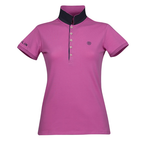 Dublin Lily Cap Sleeve Ladies Polo #colour_red-violet
