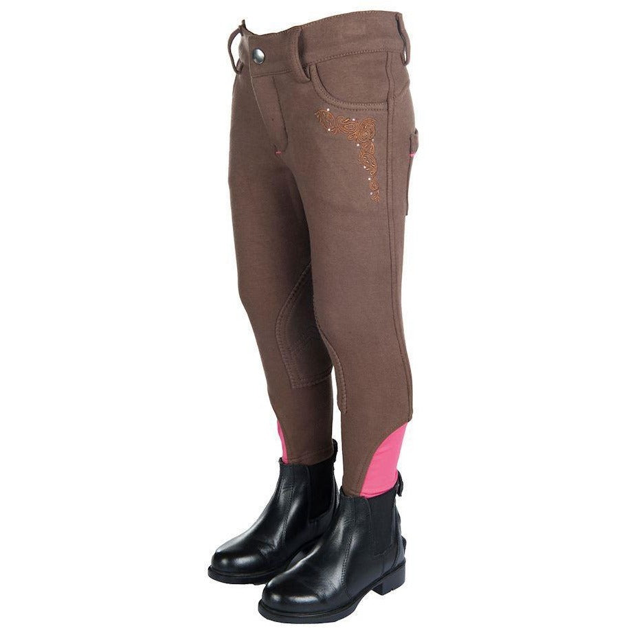 HKM Little Sister Breeches -Princess- Alos Knee Patch Adjustable