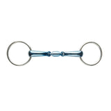 Mors à filet à anneau libre en acier bleu JP Korsteel