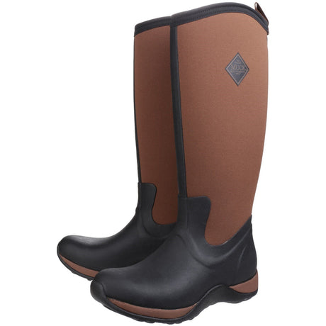 Muck Boots Arctic Adventure Pull On Wellington Boot #colour_black-tan