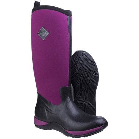 Muck Boots Arctic Adventure Pull On Wellington Boot #colour_black-maroon