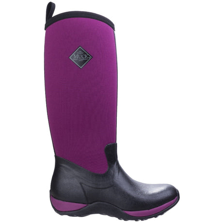 Muck Boots Arctic Adventure Pull On Wellington Boot #colour_black-maroon