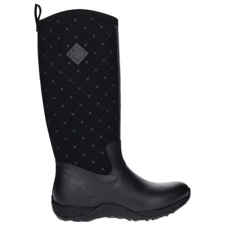 Muck Boots Arctic Adventure Pull On Wellington Boot #colour_black-quilt