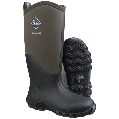 Muck Boots Edgewater II Tall Wellington Boots #colour_moss