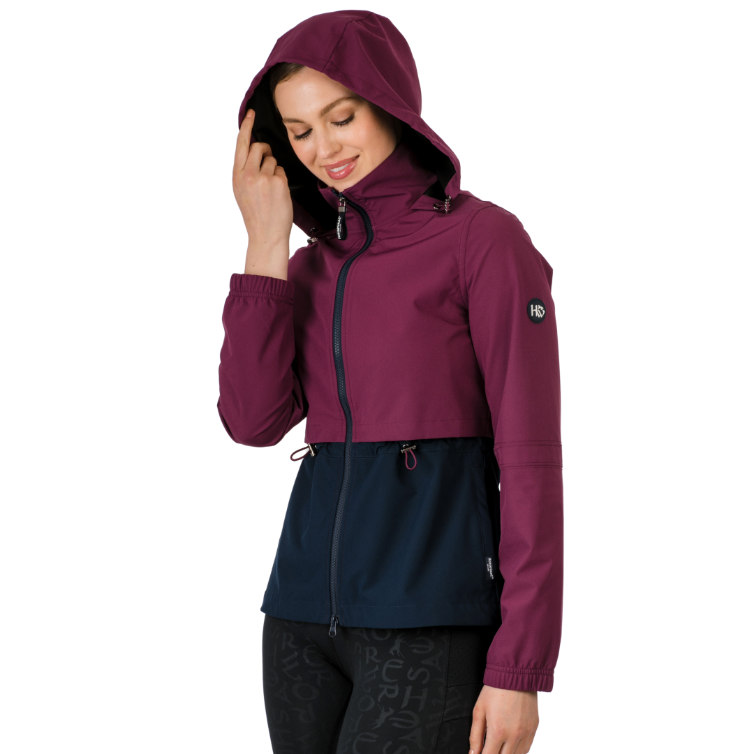 Horseware Carrie Riding Jacket #colour_beetroot-navy