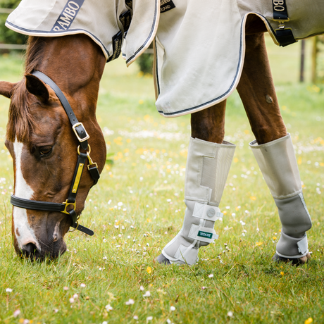 Horseware Ireland Rambo Tech-Fit Flyboot #colour_silver