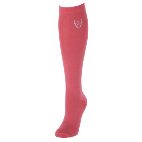 Covalliero Competition Riding Socks #colour_dark-rose