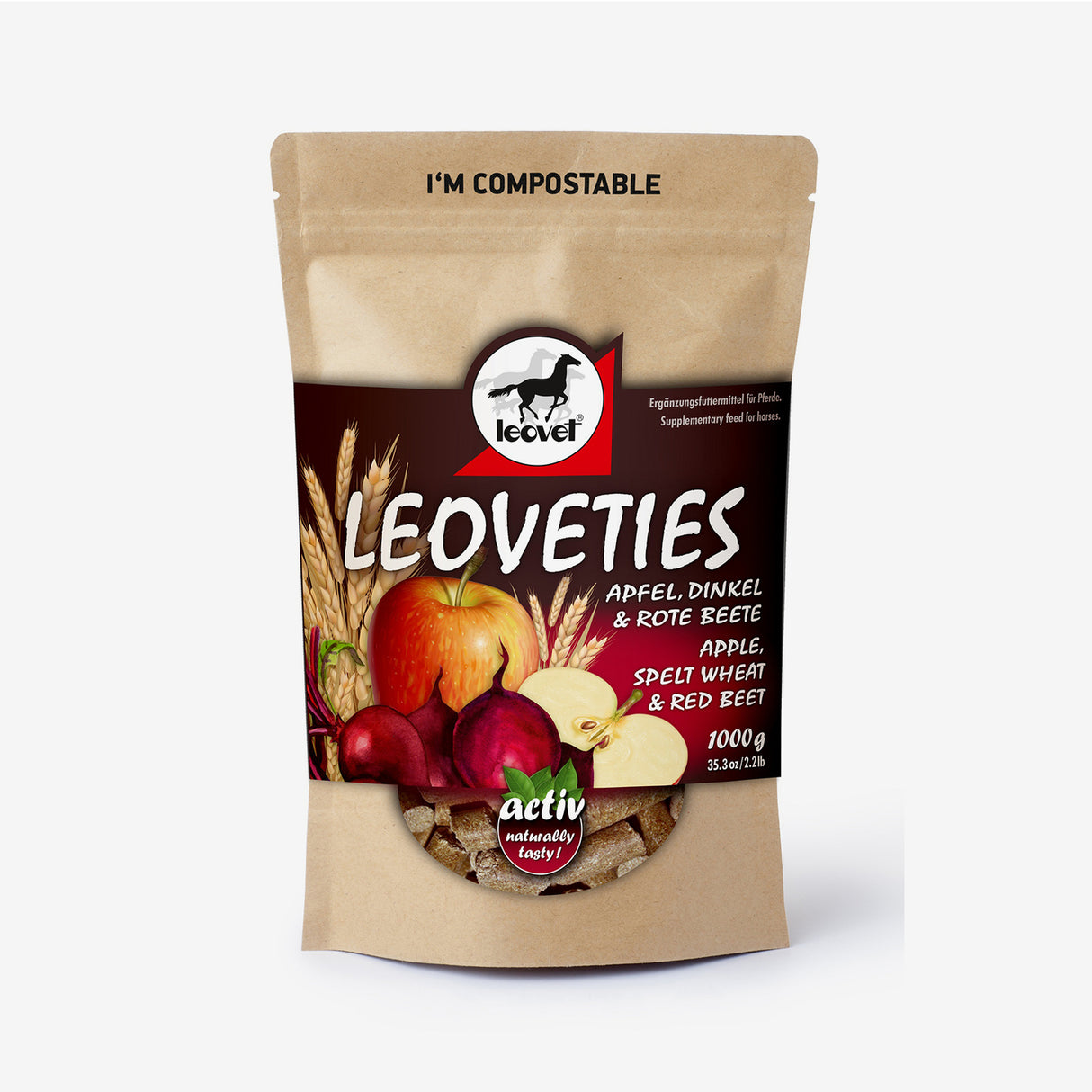 Leoveties Apple, Spelt Wheat & Red Beet Treats