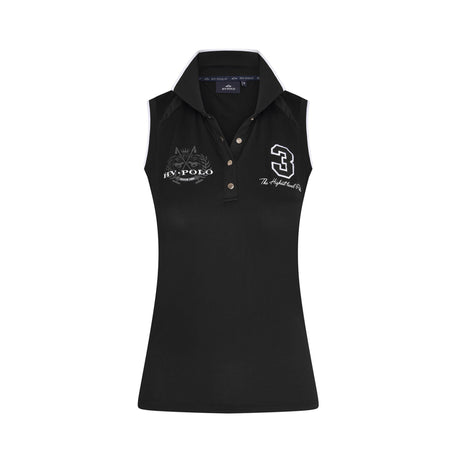 HV Polo Favouritas Tech Sleeveless Polo Shirt #colour_black