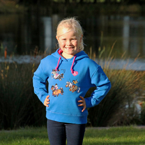 Hy Equestrian Thelwell Collection Race Children's Embroidered Hoodie