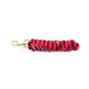 KM Elite Cotton Double Braided Leadrope - 7ft #colour_black-white-red