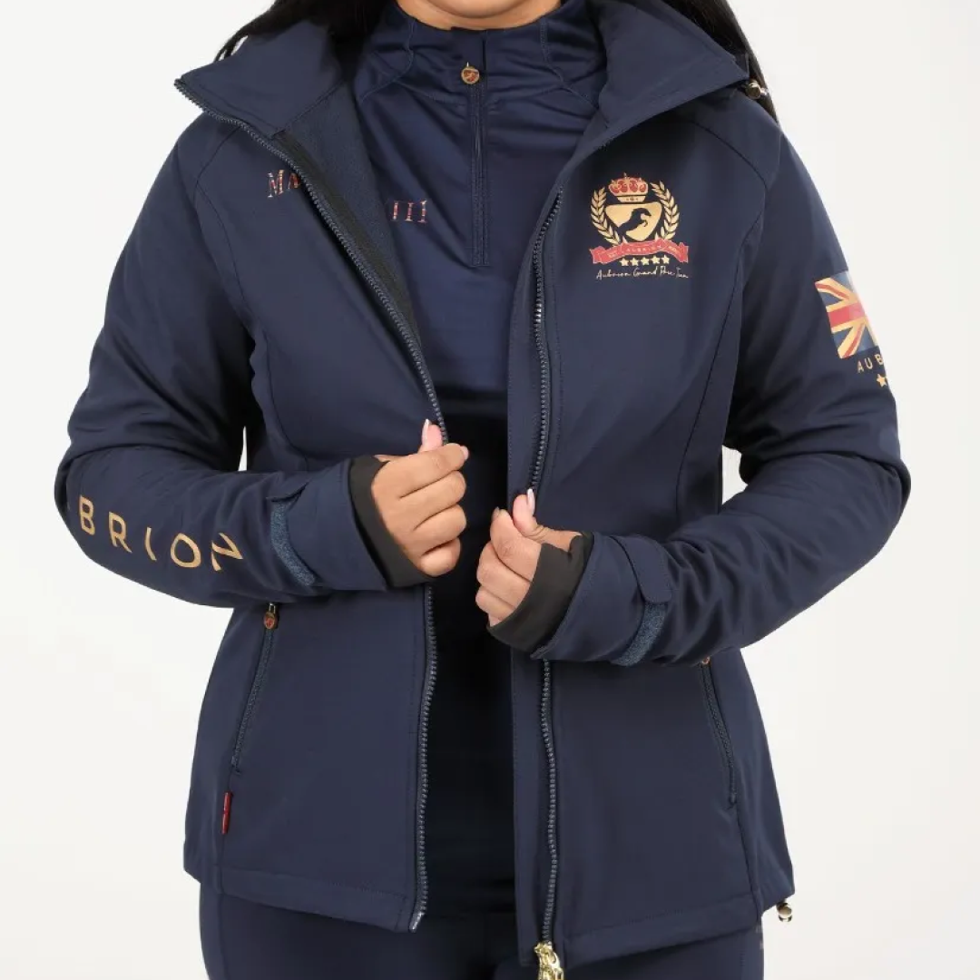 Shires Aubrion Team Softshell Jacket #colour_navy