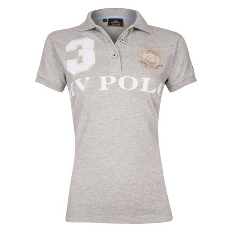 HV Polo Favouritas EQ Short Sleeve Polo Shirt #colour_grey-melange