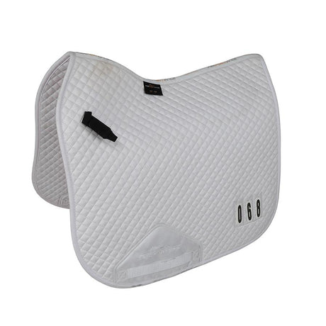 Shires Performance Numbered Dressage Saddlecloth #colour_white