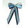 ShowQuest Hairbow with Tails #colour_navy-pale-blue-silver