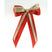ShowQuest Hairbow with Tails #colour_red-red-gold
