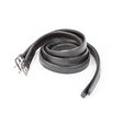 KM Elite Laminated Stirrup Leathers #colour_black