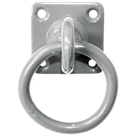 Perry Equestrian Chain Ring on Plate - Pack of 2 #colour_galvanised