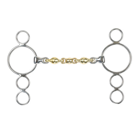 Shires Brass Alloy Waterford Three Ring Gag