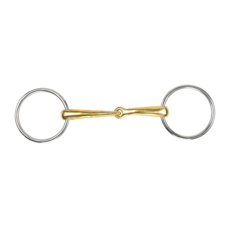Shires Brass Alloy Curved Loose Ring Snaffle