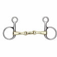 Shires Brass Alloy Hanging Cheek Snaffle with Lozenge