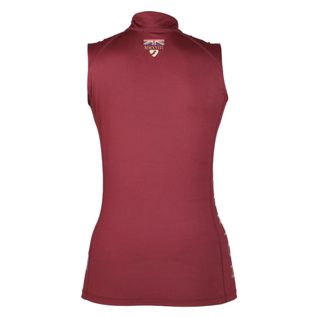 Shires Aubrion Team Sleeveless Base Layer #colour_burgundy