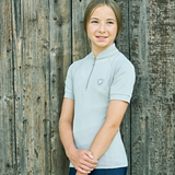 Covalliero Children's Short Sleeved Polo Shirt #colour_light-greige