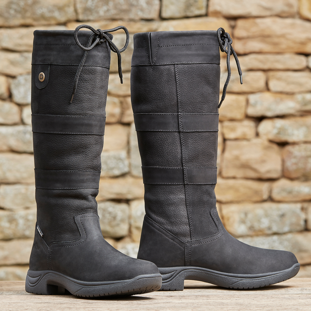 Mens calf top length boots