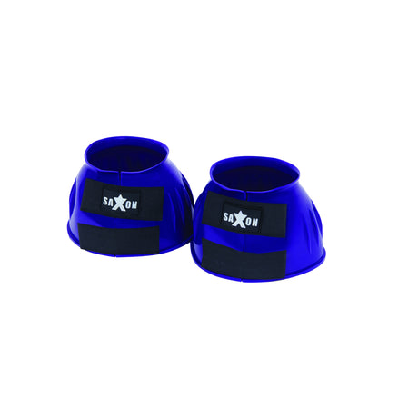 Saxon Double Tape PVC Ribbed Bell Boots #colour_royal-blue