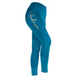 Shires Aubrion Team Winter Riding Tights #colour_teal