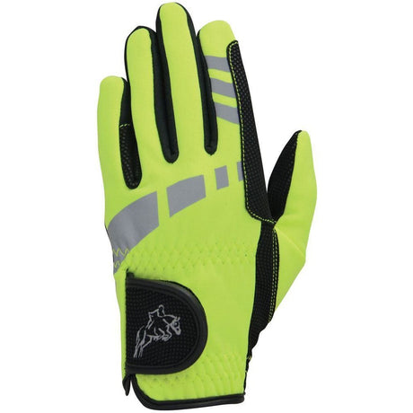 Hy5 Extreme Childs Reflective Reflective Yellow Softshell Gloves