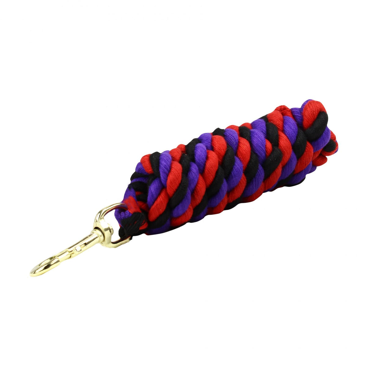 KM Elite Superfine Cotton Lead Rope #colour_black-purple-red