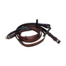 KM Elite Biothane Leather Reins with Stoppers #colour_havana