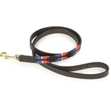Shires Digby & Fox Drover Polo Dog Lead #colour_red-navy