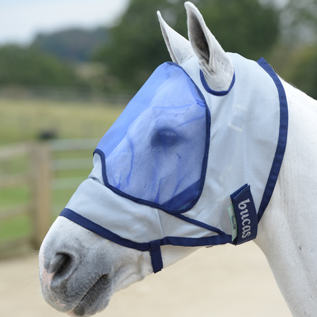 Bucas Buzz-Off Deluxe Fly Mask #colour_blue