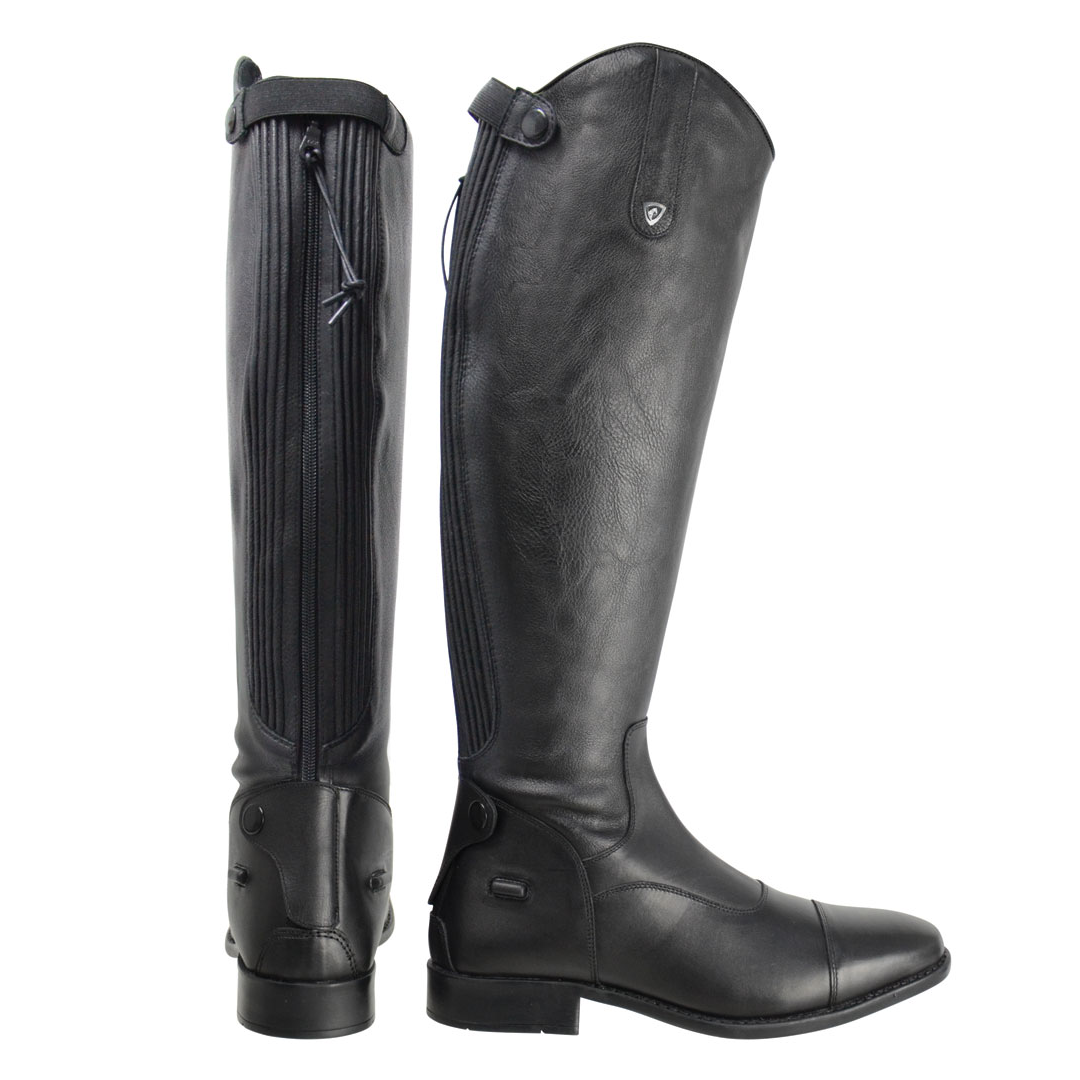 Long black top horse riding boots