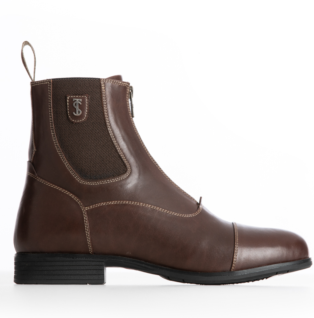 Tredstep Ireland Donatello Front Zip Paddock Boots #colour_brown