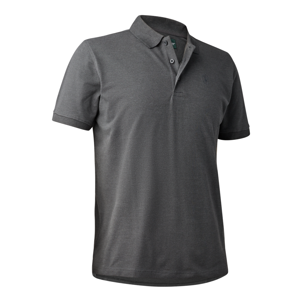 Deerhunter Harris Men's Polo Shirt #colour_dark-grey-melange