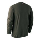 Deerhunter Logo Men's Long Sleeved T-shirt #colour_bark-green