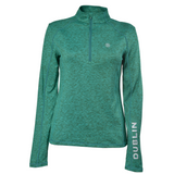 Dublin Erin CDT 1/4 Zip Long Sleeve Top #colour_emerald