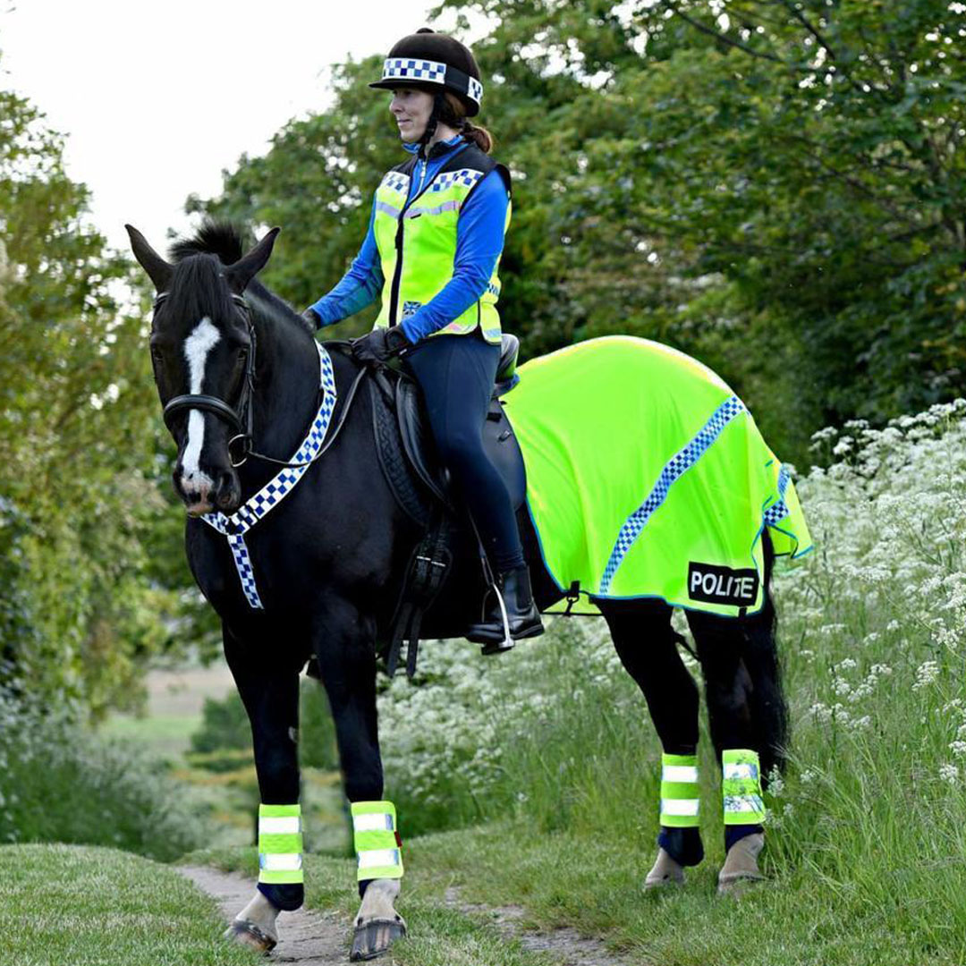 Equisafety Polite Please Pass Wide and Slow High Visibility Waistcoat