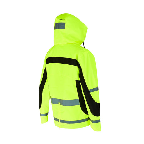 Equisafety Hi-Vis Lightweight Waterproof Jacket #colour_yellow