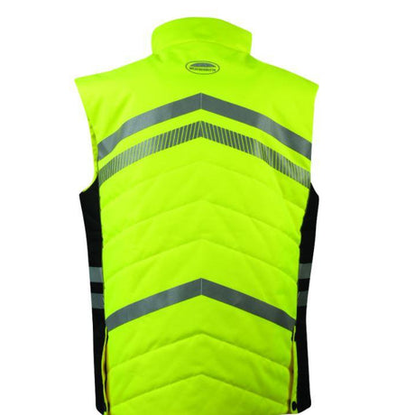Weatherbeeta Children's Reflective Quilted Gilet #colour_yellow