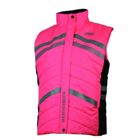 Weatherbeeta Children's Reflective Quilted Gilet #colour_pink