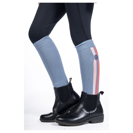 HKM Amelie Riding Socks #colour_grey-blue