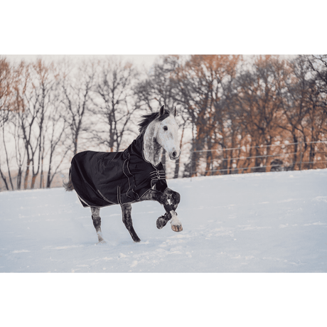 HKM Innsbruck Highneck Rug -1200D, 400g Filling #colour_black