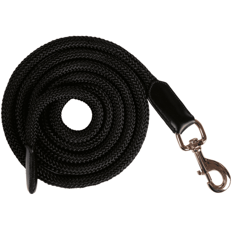 HKM Rosegold Glamour Style Lead Rope With Snap Hook #colour_black-rosegold