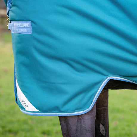 Horseware Ireland Amigo Bravo 12 Wug 400g Heavy Turnout Rug #colour_storm-green-turquoise-aqua